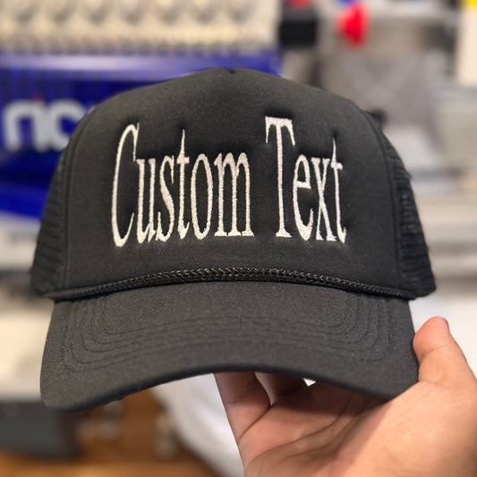 Custom Text Foam Trucker Hat